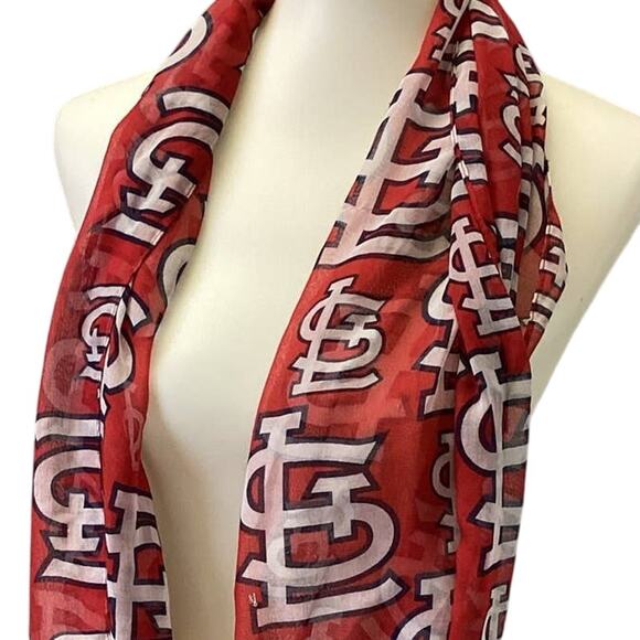 St Louis Cardinals Baseball Womens Infinity Scarf Giveaway Burlap Tote Bag Lot - Picture 3 of 8
